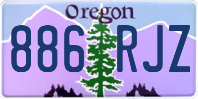 OR license plate 886RJZ