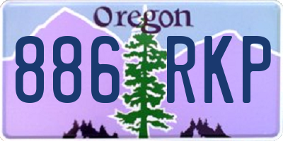OR license plate 886RKP
