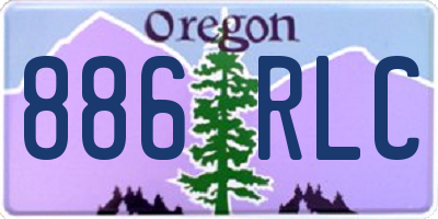OR license plate 886RLC
