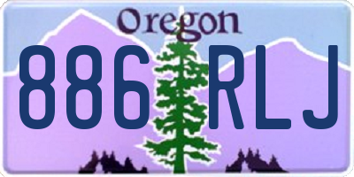 OR license plate 886RLJ