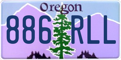 OR license plate 886RLL