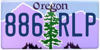 OR license plate 886RLP