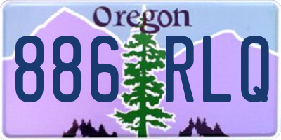 OR license plate 886RLQ