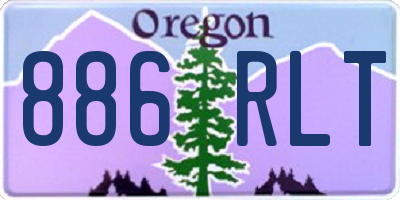 OR license plate 886RLT
