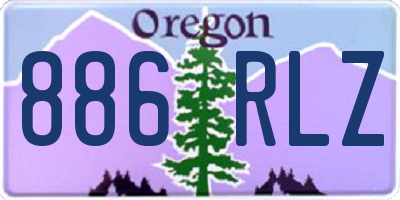 OR license plate 886RLZ