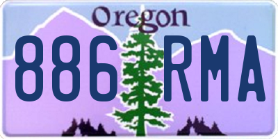 OR license plate 886RMA