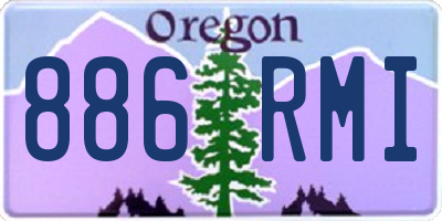 OR license plate 886RMI