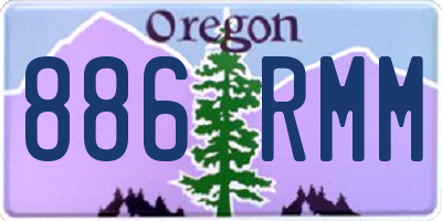 OR license plate 886RMM