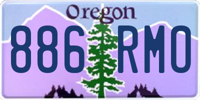 OR license plate 886RMO