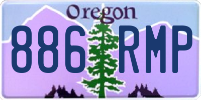 OR license plate 886RMP
