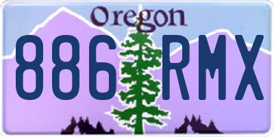OR license plate 886RMX
