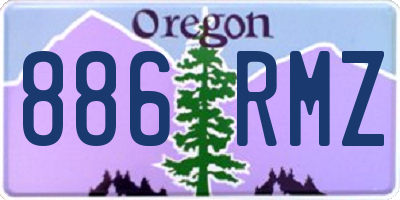 OR license plate 886RMZ