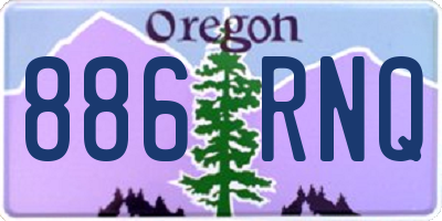 OR license plate 886RNQ