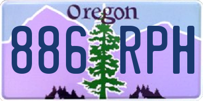 OR license plate 886RPH
