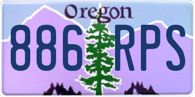 OR license plate 886RPS