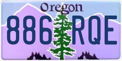 OR license plate 886RQE