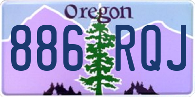 OR license plate 886RQJ