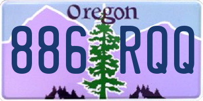 OR license plate 886RQQ