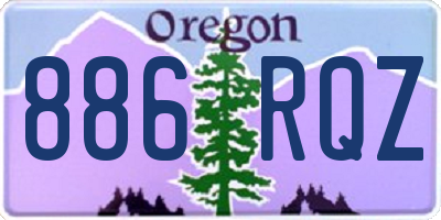 OR license plate 886RQZ