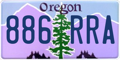 OR license plate 886RRA