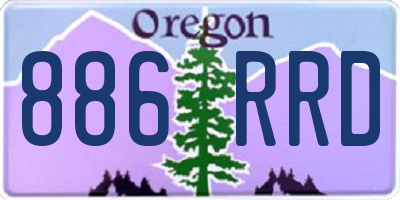 OR license plate 886RRD