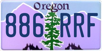 OR license plate 886RRF