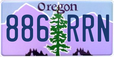 OR license plate 886RRN