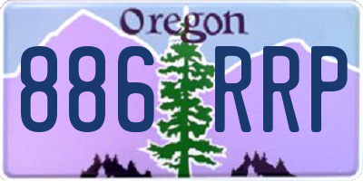 OR license plate 886RRP