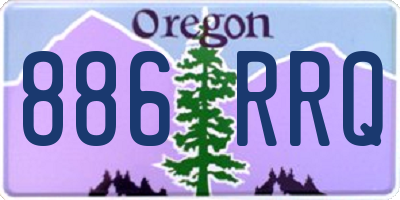 OR license plate 886RRQ