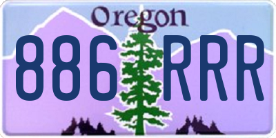 OR license plate 886RRR