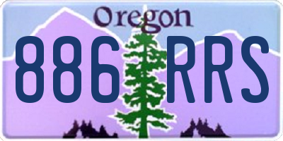 OR license plate 886RRS