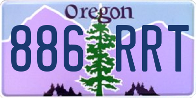 OR license plate 886RRT