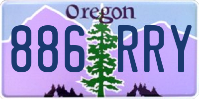 OR license plate 886RRY