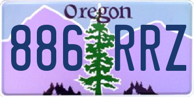 OR license plate 886RRZ