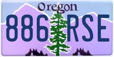 OR license plate 886RSE