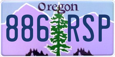 OR license plate 886RSP