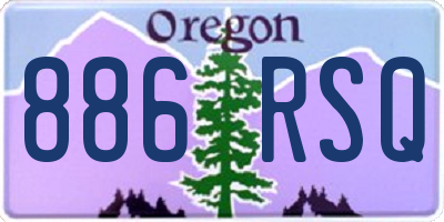 OR license plate 886RSQ