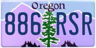 OR license plate 886RSR