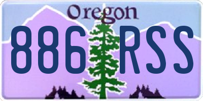 OR license plate 886RSS