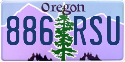 OR license plate 886RSU