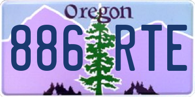OR license plate 886RTE