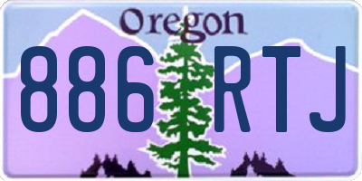 OR license plate 886RTJ