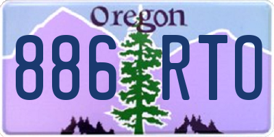 OR license plate 886RTO