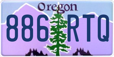 OR license plate 886RTQ