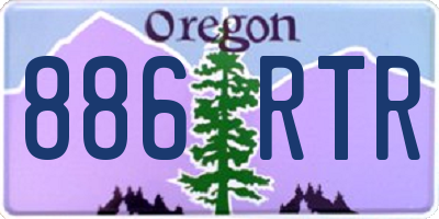 OR license plate 886RTR