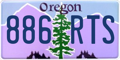 OR license plate 886RTS