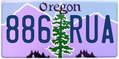 OR license plate 886RUA