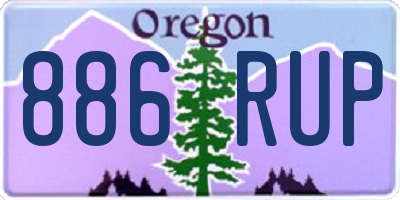 OR license plate 886RUP