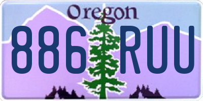 OR license plate 886RUU