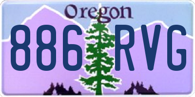 OR license plate 886RVG